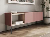 Tv-meubel JULIE 2 deuren acacia/roest - thumbnail