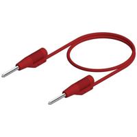 SKS Hirschmann MVL 2/100 rt [mannelijk 2 mm - mannelijk 2 mm] 1,00 m rood, 1 stuk - thumbnail