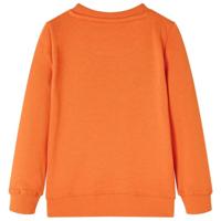 Kindertrui met gorillaprint 92 donkeroranje - thumbnail