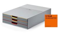 Durable VARICOLOR 3 - 7603 760327 Ladebox Grijs DIN A4, DIN C4, Folio, Letter Aantal lades: 3 - thumbnail