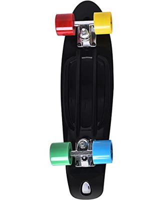Skatebord oldschool retro board black
