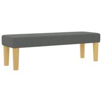 Boxspringbed met matras en bank stof donkergrijs 200x200 cm - thumbnail
