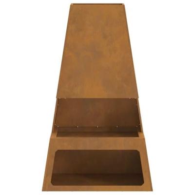 VidaXL Vuurkorf bruin 60 x 35 x 100 cm cortenstaal VidaXL Vuurkorf bruin 60 x 35 x 100 cm cortenstaal