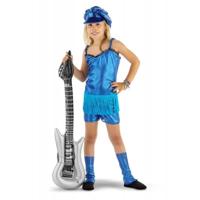 Rocker Girl 3-delig pakje blauw - thumbnail