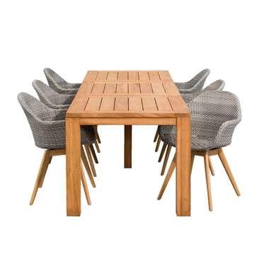 Le Sud tuinset Abruzzo Antibes - grijs - 7-delig