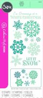 Sizzix • clear stamp set white christmas 12pcs - thumbnail