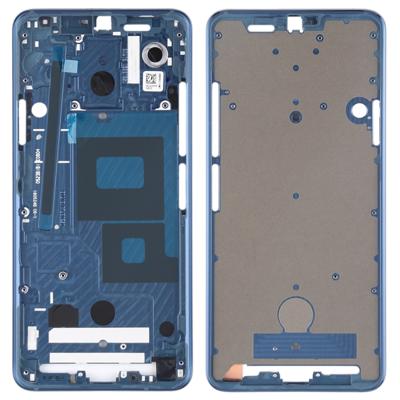 Front behuizing LCD-frame bezel plaat voor LG G7 ThinQ/G710 (blauw)
