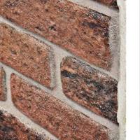 VidaXL 10 st wandpanelen 3d donkerbruine baksteen eps - thumbnail