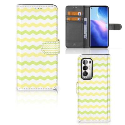 OPPO Find X3 Neo 5G | Telefoon Hoesje | Waves Yellow