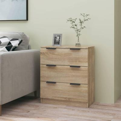 Dressoir 60x30x70 cm bewerkt hout sonoma eikenkleurig