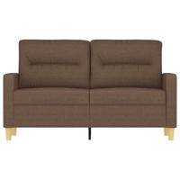 Tweezitsbank 120 cm stof bruin - thumbnail