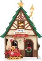 Robotime Twinkling Christmas House Kerst Kerstmis Miniatuurhuisje knutselen - thumbnail