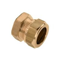 Bonfix knelkoppeling - Eindkoppeling - 35mm - Messing - thumbnail