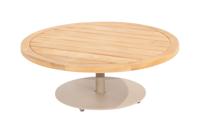 Volta teak salontafel centrale poot latte 80 cm. Ø (H 30) - thumbnail