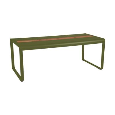 Fermob Bellevie tuintafel met opslagruimte 196x90 cm Pesto