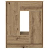 Dressoir met lades en deuren 73x31x90 cm ambachtelijk - thumbnail