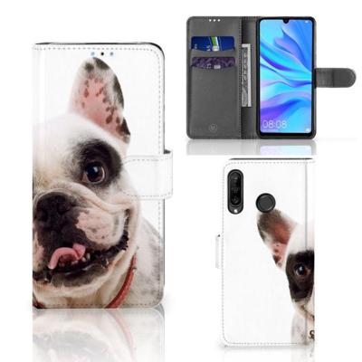 Huawei P30 Lite (2020) | Telefoonhoesje | Met pasjeshouder | Franse Bulldog Huawei P30 Lite (2020) | Telefoonhoesje | Met pasjeshouder | Franse Bulldog