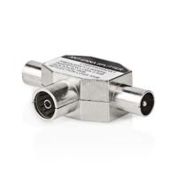 Nedis CSBW40950WT Adapter Coax 2x Iec (coax) Male - Iec (coax) Female - thumbnail