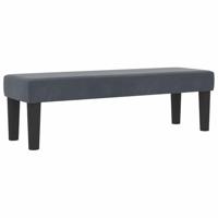 Boxspring bed met matras Donkergrijs 200 x 200 cm Fluweel - thumbnail