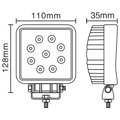 Berger & Schröter Werkschijnwerper 12 V, 24 V 20214 Brede nabijgebied belichting (b x h x d) 110 x 110 x 63 mm 1890 lm 6000 K Berger & Schröter Werkschijnwerper 12 V, 24 V 20214 Brede nabijgebied belichting (b x h x d) 110 x 110 x 63 mm 1890 lm 6000 K