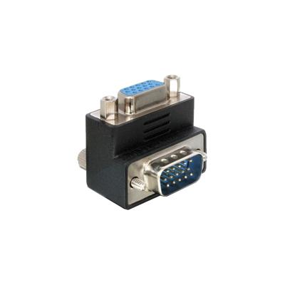 DeLOCK adapter 90° vga > vga (zwart, 90° gebogen, 65171)