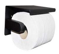 Wiesbaden Brush toiletrolhouder mat zwart - thumbnail
