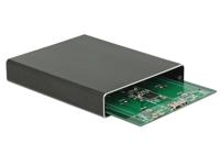 DeLOCK 2x M.2 Key B SATA > SuperSpeed USB 10 Gbps (USB 3.1 Gen 2) met RAID externe behuizing - thumbnail