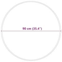 Tapijt Grijs 90 x 90 cm Polypropyleen - thumbnail