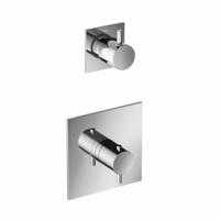 Hotbath Laddy Inbouw Thermostaat Met 1 Stopkraan 012 - Chroom - thumbnail