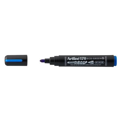 Permanent marker artline 170 eco rond m blauw | 12 stuks