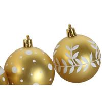 Kerstballen Home ESPRIT Rood Gouden PVC 25 x 6 x 25 cm (16 Onderdelen) - thumbnail