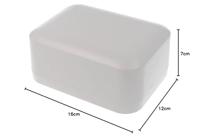 Hammond Electronics 1556EAGY Universele behuizing 160 x 120 x 70 ABS kunststof Brandvertragend Grijs 1 stuk(s) - thumbnail