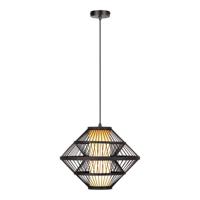 Lucide PASQUINO - Hanglamp - Ø 40 cm - 1xE27 - Zwart | Essential - thumbnail