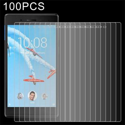100 stuks 0.3mm 9H volledig scherm getemperd glas Film voor Lenovo Tab 7 / 4 TB-7504 Tab