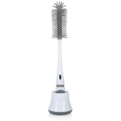 Reinigingsborstel - NUBY - Voor 2-in-1 Fles en Speen met Hygiënische Houder