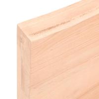 Wandschap 120x60x(2-6) cm onbehandeld massief eikenhout - thumbnail