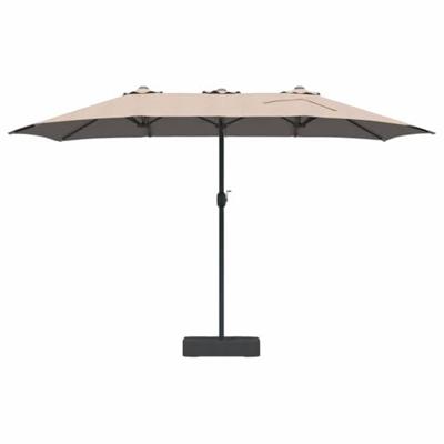 Tuinparasol Taupe 385 x 209 x 244 cm Stof