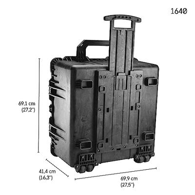 Peli 1640WF universele flightcase 602 x 610 x 353 mm