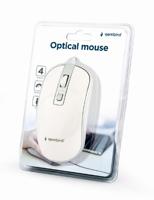 4-knops optische muis, USB, wit/zilver - thumbnail