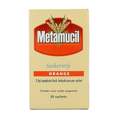 Metamucil orange suikervrij 30 Sachets