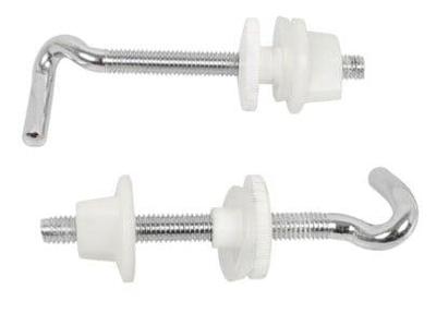 Kirchhoff RVS toiletzitting bevestiging, chroom, 50 mm, paar - 988291113