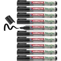 Whiteboardmarker edding 29 EcoLine schuin 1-5mm zwart | 10 stuks - thumbnail