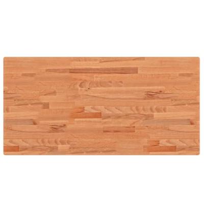 Tafelblad rechthoekig 100x50x4 cm massief beukenhout