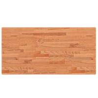 Tafelblad rechthoekig 100x50x4 cm massief beukenhout - thumbnail