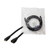 LogiLink CU0125 USB-kabel USB 2.0 USB-micro-B stekker, USB-micro-B bus 5.00 m Zwart - thumbnail