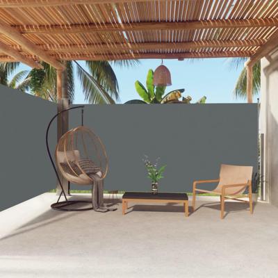 VidaXL Windscherm uittrekbaar 180x600 cm antracietkleurig