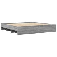 Bedframe zonder matras 180x200 cm spaanplaat grijs Sonoma - thumbnail