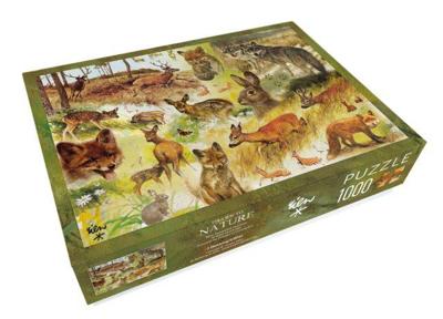 Puzzel (1000 stukjes): Drawn to Nature, Rien Poortvliet