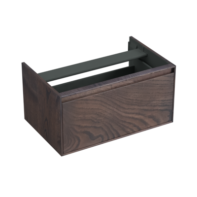Onderkast Forzalaqua Reno 80x51x40 Cm 1 La Softclose Eiken Charcoal Onderkast Forzalaqua Reno 80x51x40 Cm 1 La Softclose Eiken Charcoal