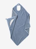 Badcape ouder/baby grijsblauw - thumbnail